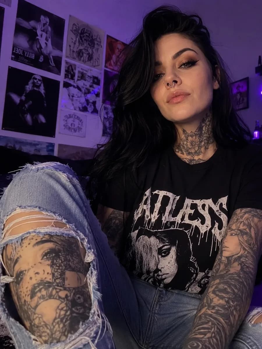 Alt and goth OnlyFans creator from the Bambi Agency roster
