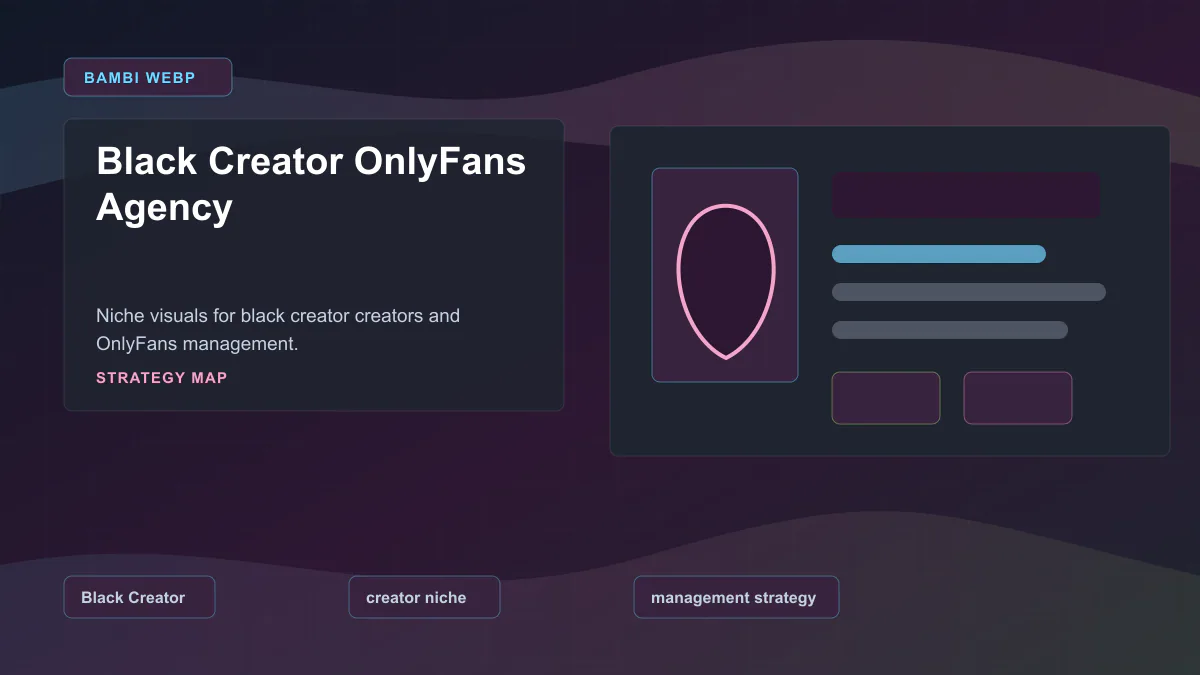 Black Creator OnlyFans Agency - Strategy map Generated WebP visual for Black Creator OnlyFans Agency showing strategy map context for Black Creator, creator niche, management strategy.