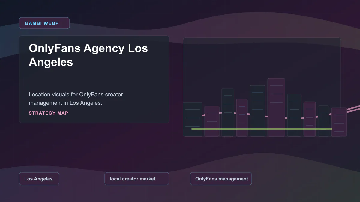 OnlyFans Agency Los Angeles - Strategy map Generated WebP visual for OnlyFans Agency Los Angeles showing strategy map context for Los Angeles, local creator market, OnlyFans management.