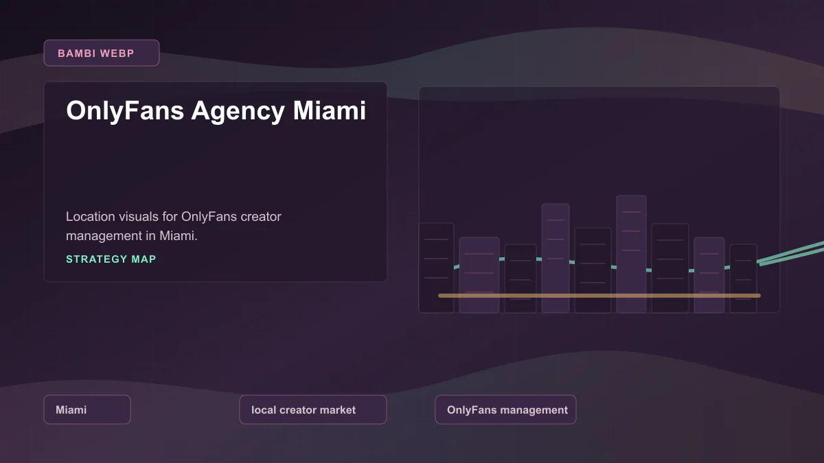 OnlyFans Agency Miami - Strategy map Generated WebP visual for OnlyFans Agency Miami showing strategy map context for Miami, local creator market, OnlyFans management.