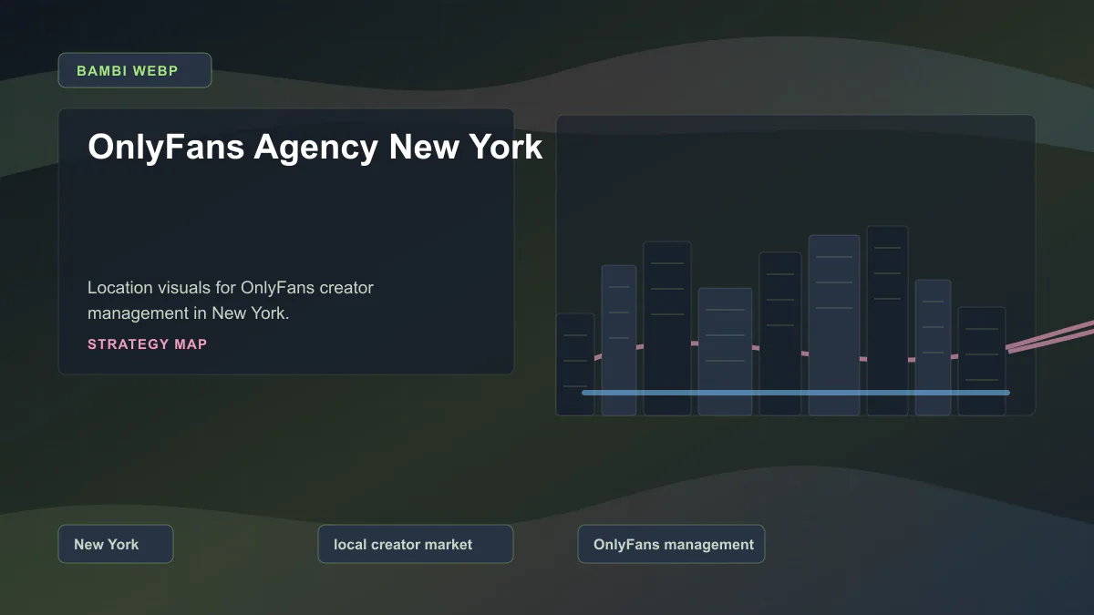 OnlyFans Agency New York - Strategy map Generated WebP visual for OnlyFans Agency New York showing strategy map context for New York, local creator market, OnlyFans management.